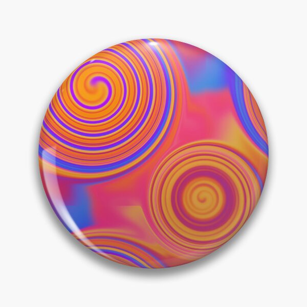 Item preview, colorful spiral pattern design designed and sold by Feral Lines Studio .