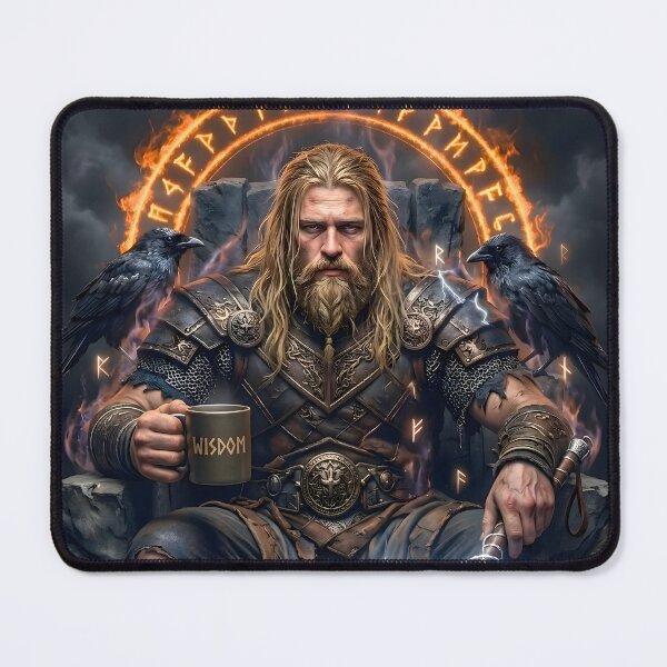 Item preview, No Coffee No Thunder – Funny Thor Viking Coffee Shirt designed and sold by Runes & Embers .