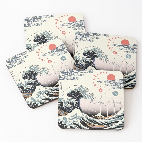Item preview, Hokusai Great Wave Environmental Art Japanese Print designed and sold by Common-Standard.