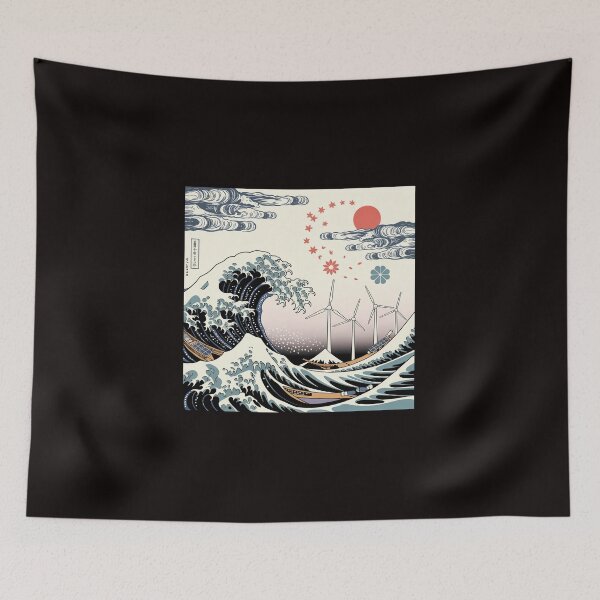 Item preview, Hokusai Great Wave Environmental Art Japanese Print designed and sold by Common-Standard.