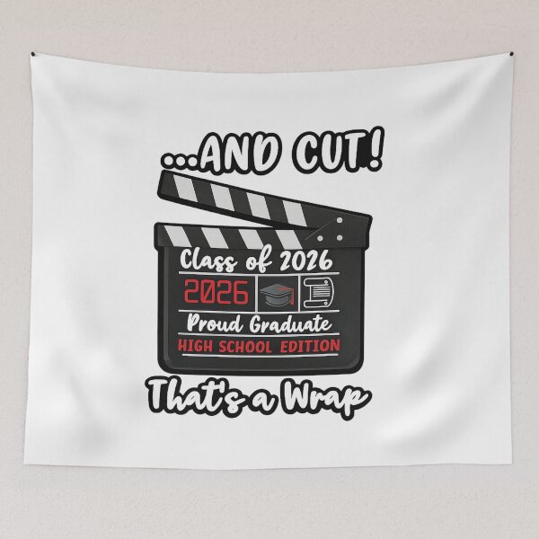 Item preview, And Cut! Class of 2026 Graduation Film Slate Design – High School Edition designed and sold by jglobal360.