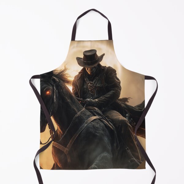 Item preview, Dark Rider of the Full Moon | Skeleton Cowboy on Black Horse designed and sold by rocknrollstyles.