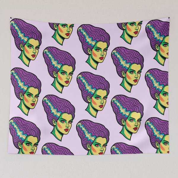 Item preview, 1937 Bride of Frankenstein Pop Art Style designed and sold by MsBrillMakes.