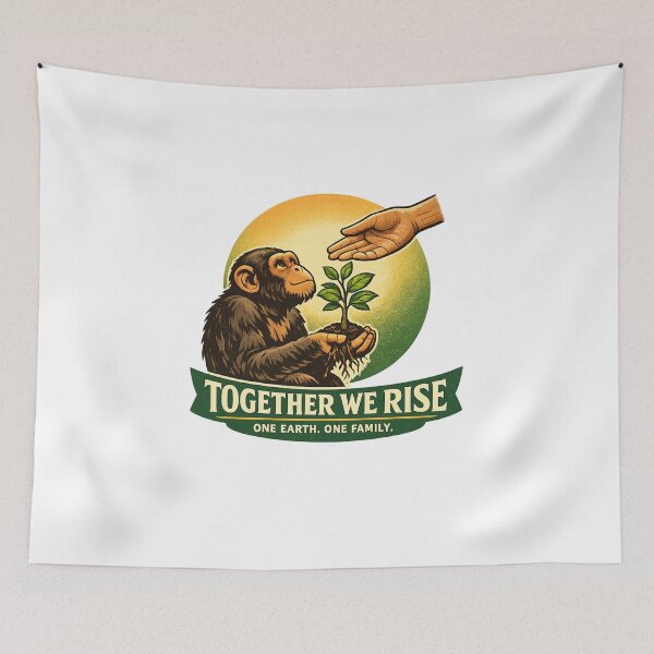 Item preview, Together We Rise Earth Unity Design designed and sold by Dresut.