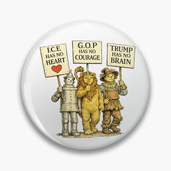Item preview, No Heart No Courage No Brain – Vintage Satirical Protest Art designed and sold by Pit Bull Ink.