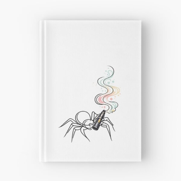 Item preview, Minimal One Line Spider Vaping – Abstract Smoke Line Art designed and sold by House of Taste Vape Designs.