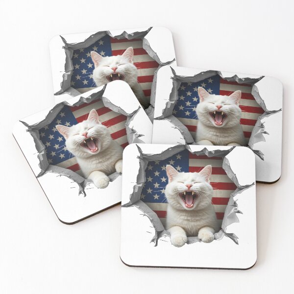 Item preview, A cat climbs out of a hole in the USA designed and sold by Julitasells.