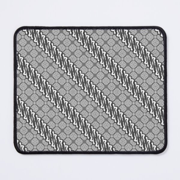 Item preview, Batik Keris Square pattern grey designed and sold by Young Mahyudin.