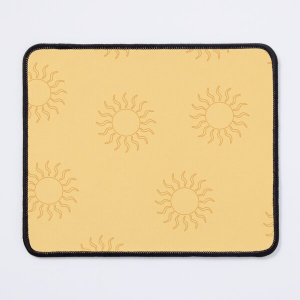 Item preview, Yellow swirling suns on yellow background designed and sold by Hanna McCown.