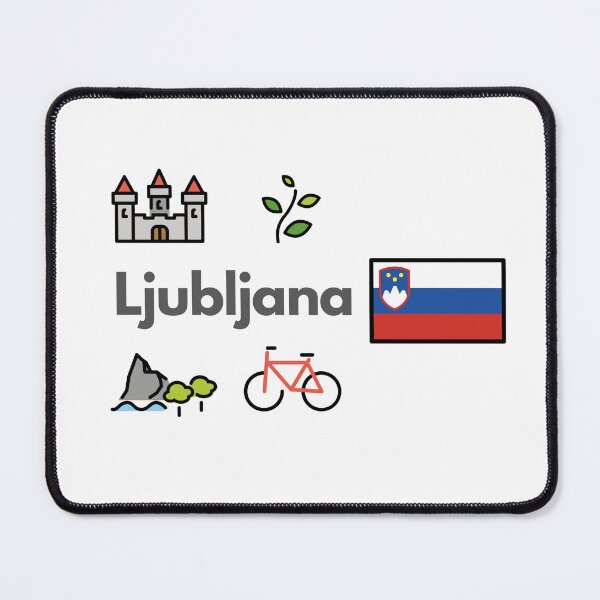 Item preview, Ljubljana Slovenia Travel – Green City, Castle & Nature Emoji Design designed and sold by iccdesignsshop.