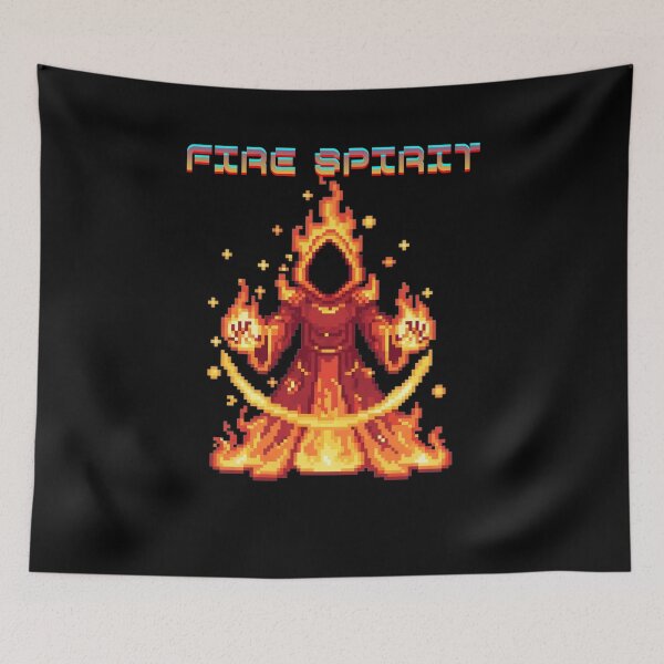 Item preview, Retro-style design with a fiery spirit designed and sold by Gamershop22025.