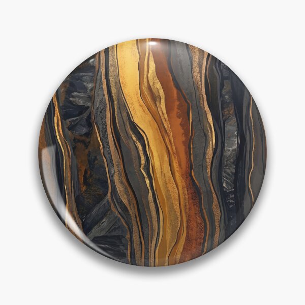 Item preview, Molten Gold Geological Abstract Art designed and sold by Printpix.