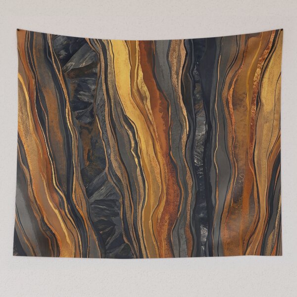 Item preview, Molten Gold Geological Abstract Art designed and sold by Printpix.