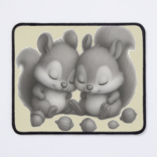 Item preview, Sleeping Baby Squirrels Illustration designed and sold by AbeiiStore.