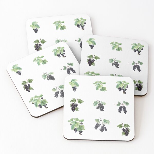 Item preview, Watercolor Black Currant Berries and Leaves designed and sold by silviaol.