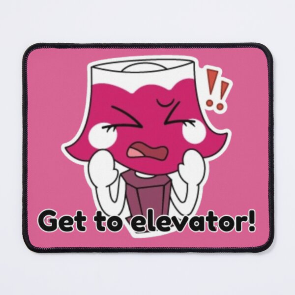 Item preview, Dandy's World Sticker: "Get to elevator!" designed and sold by SNAPPJAWZ.