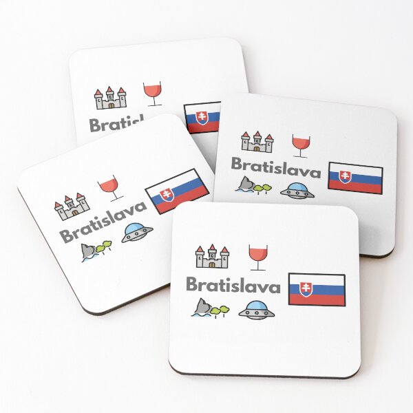 Item preview, Bratislava Slovakia Travel – Castle, River & Old Town Emoji designed and sold by iccdesignsshop.