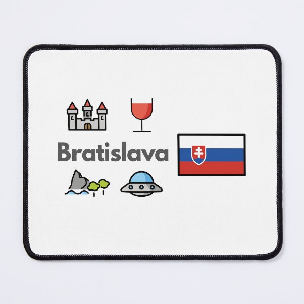 Item preview, Bratislava Slovakia Travel – Castle, River & Old Town Emoji designed and sold by iccdesignsshop.