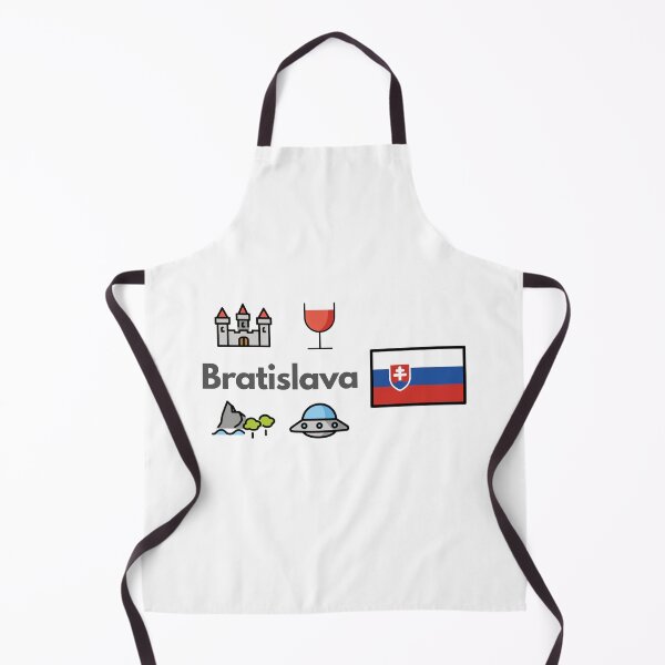 Item preview, Bratislava Slovakia Travel – Castle, River & Old Town Emoji designed and sold by iccdesignsshop.