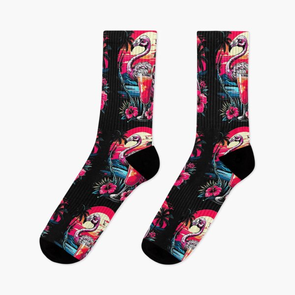Item preview, A tropical landscape and flamingo designed and sold by Creative Visualize.