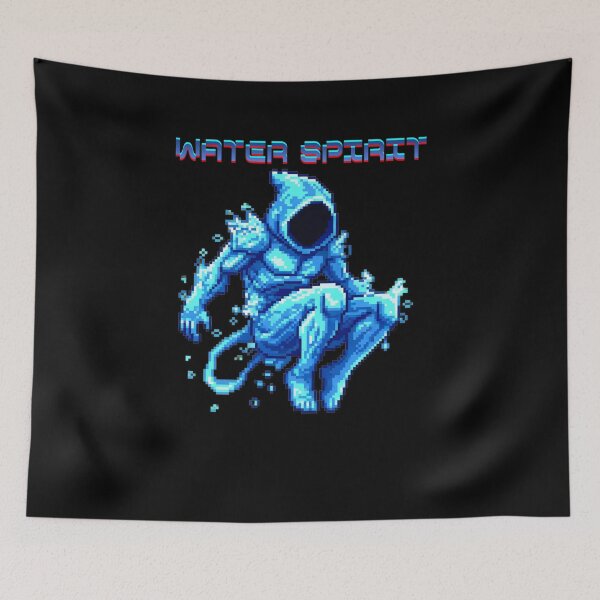 Item preview, Retro-style design of a water spirit designed and sold by Gamershop22025.
