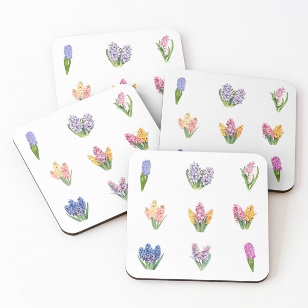 Item preview, Watercolor Spring Hyacinth Flowers  designed and sold by silviaol.