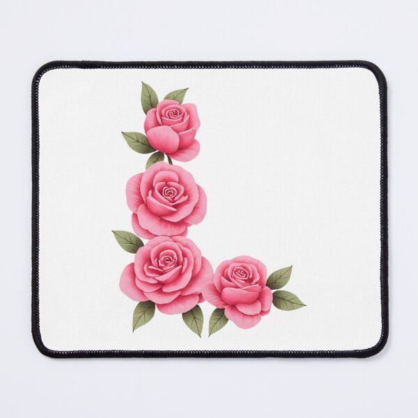 Item preview, Floral letter L with Pink Roses designed and sold by silviaol.