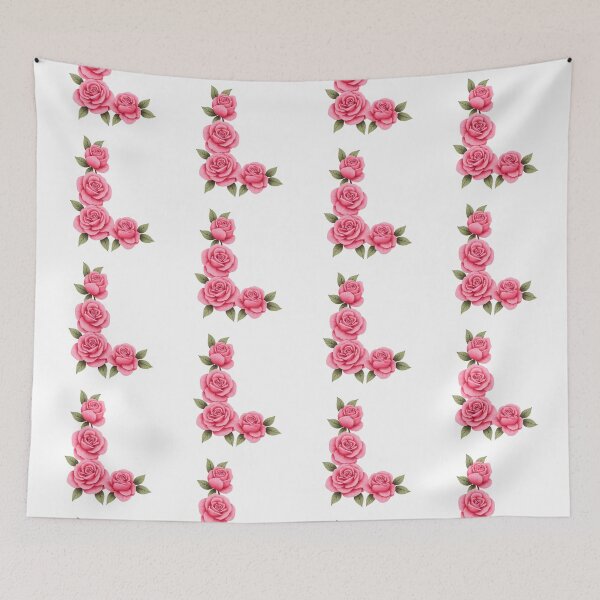 Item preview, Floral letter L with Pink Roses  designed and sold by silviaol.