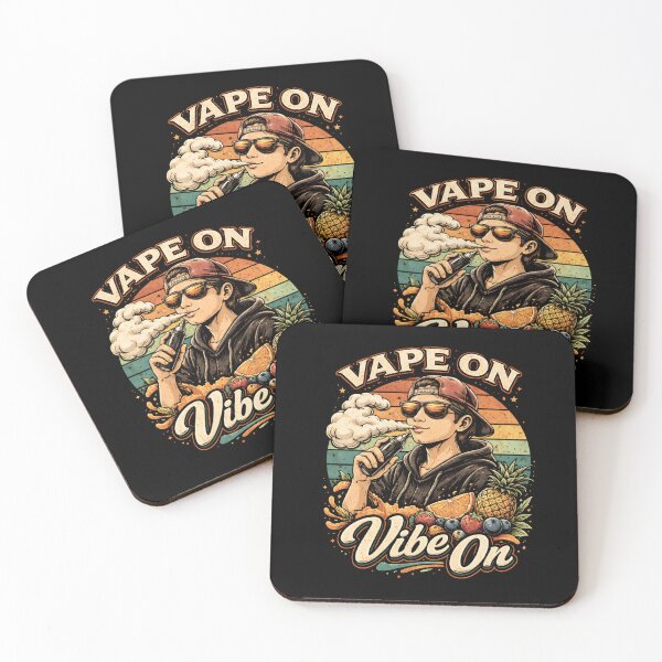Item preview, Retro Vape Vibe - Vintage Sunset Vaping Design designed and sold by House of Taste Vape Designs.