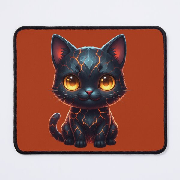 Item preview, Volcanic Cat – Lava Eyes Fantasy designed and sold by Ecosetereos.