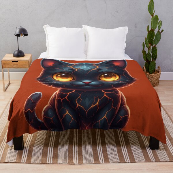 Item preview, Volcanic Cat – Lava Eyes Fantasy designed and sold by Ecosetereos.