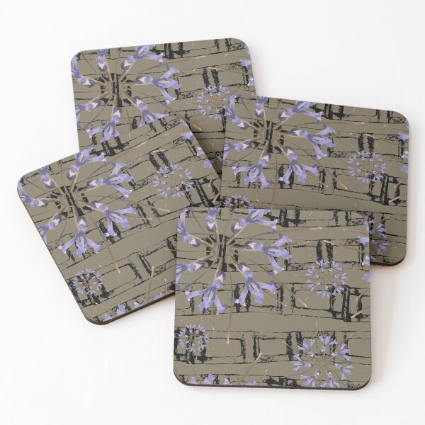 Item preview, First Spring Flower Radials on Taupe & Black Horizontal Links designed and sold by Digitalmyth's Designs.