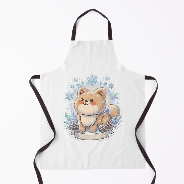 Item preview, Winter Wonderland Kawaii Pomeranian with Crystals and Snowflakes designed and sold by Stickivo.