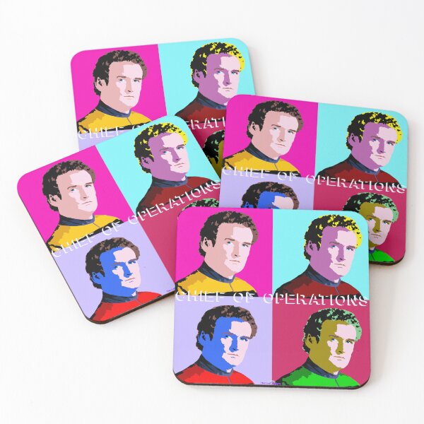 Item preview, Chief obrien Pop art quad designed and sold by Lost Waters of Enceladus.