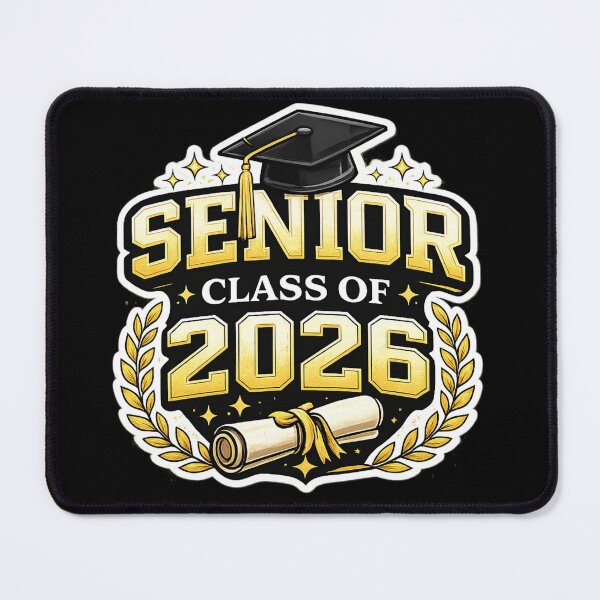 Item preview, Senior Class of 2026 Gold Graduation Design – Bold Grad Cap & Diploma Badge designed and sold by jglobal360.