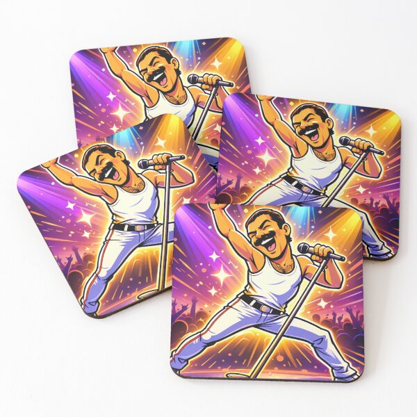 Item preview, Freddie Mercury Funny Comic Design – Humorous Rock Legend Parody Art designed and sold by SHOCAMPOS DESIGNS .