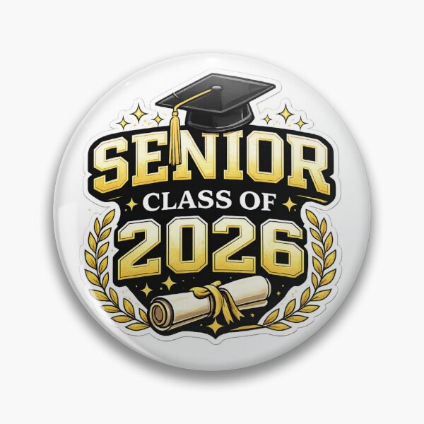 Item preview, Senior Class of 2026 Gold Graduation Design – Bold Grad Cap & Diploma Badge designed and sold by jglobal360.
