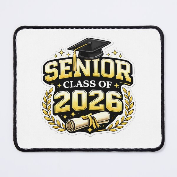 Item preview, Senior Class of 2026 Gold Graduation Design – Bold Grad Cap & Diploma Badge designed and sold by jglobal360.