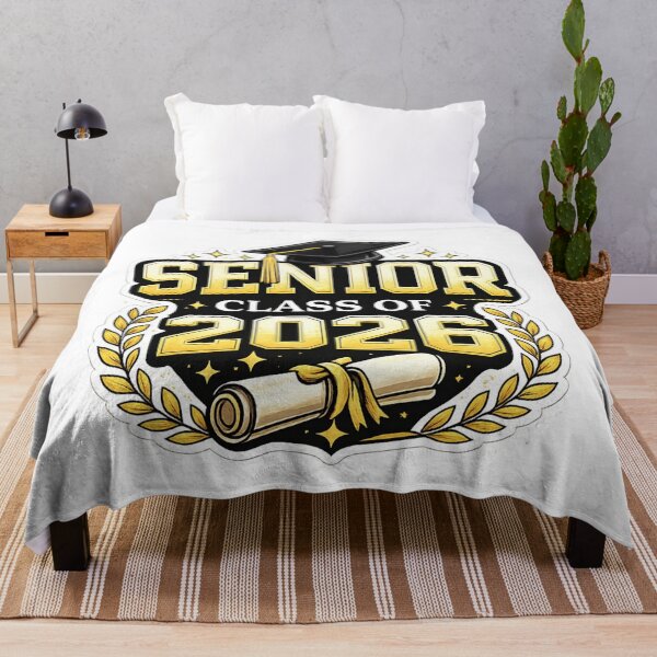 Item preview, Senior Class of 2026 Gold Graduation Design – Bold Grad Cap & Diploma Badge designed and sold by jglobal360.