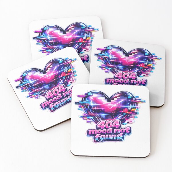 Item preview, 404 Mood Not Found Glitch Heart Y2K  designed and sold by jgvisualarts.