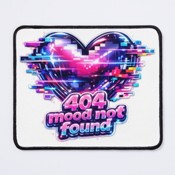 Item preview, 404 Mood Not Found Glitch Heart Y2K  designed and sold by jgvisualarts.