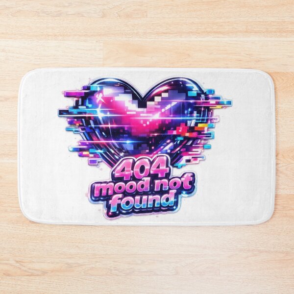 Item preview, 404 Mood Not Found Glitch Heart Y2K  designed and sold by jgvisualarts.