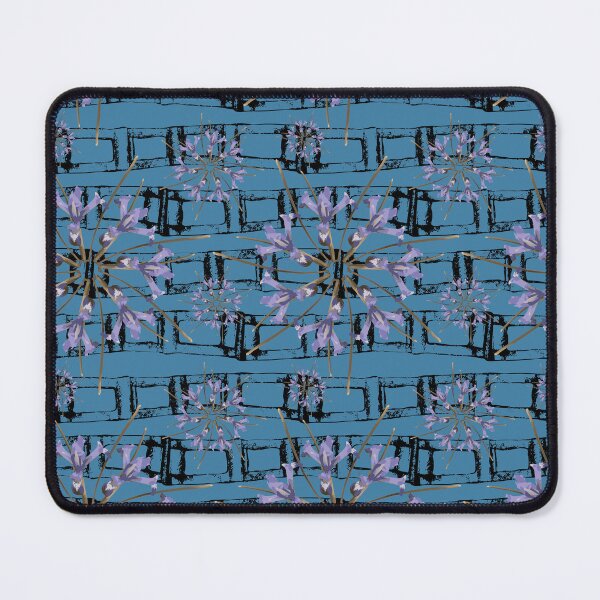 Item preview, First Spring Flower Radials on Blue & Black Horizontal Links designed and sold by Digitalmyth's Designs.