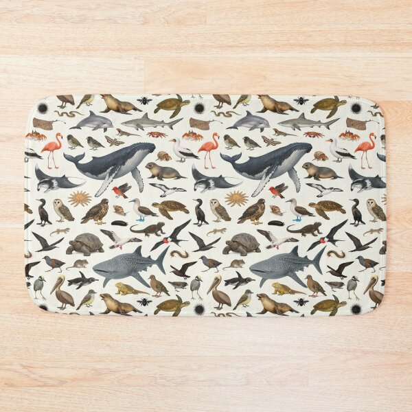 Item preview, Animals of the Galapagos Islands Retro Style Identification Chart designed and sold by kakarikihill.