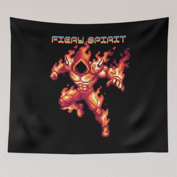 Item preview, Retro design with a fiery spirit designed and sold by Gamershop22025.