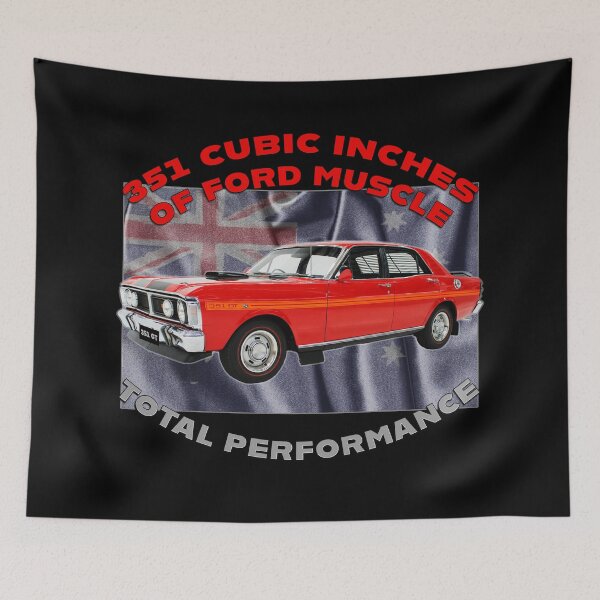 Item preview, Ford Falcon GT HO 351 Classic Australian Muscle Car Artwork 351 Cubic Inches Ford Muscle Total Performance Vintage Falcon GT HO Phase 3 Aussie Car Art Car Lover Gift Fathers Day Christmas Gift designed and sold by Michael van der Hoorn.
