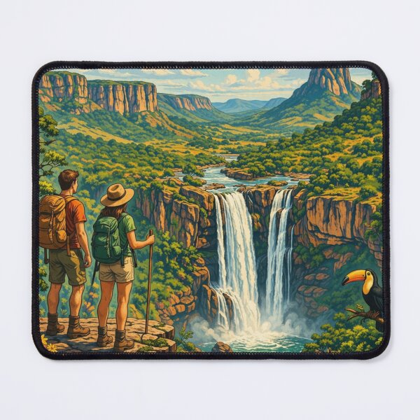 Item preview, Chapada dos Veadeiros National Park – Vintage Travel Poster designed and sold by ElartedeNoel.