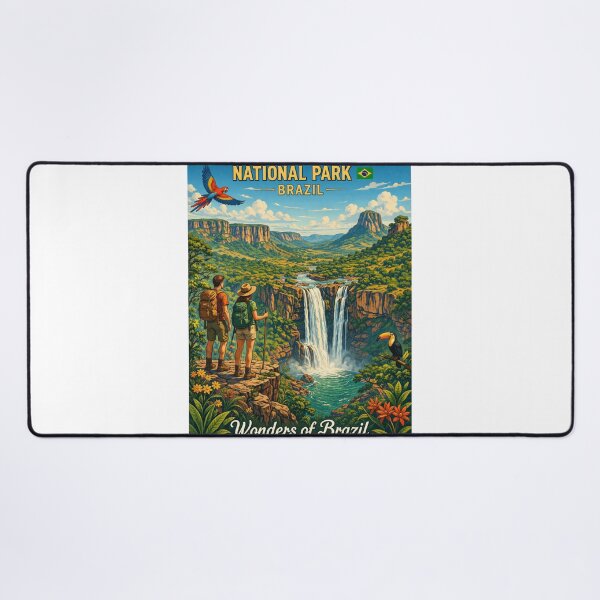 Item preview, Chapada dos Veadeiros National Park – Vintage Travel Poster designed and sold by ElartedeNoel.