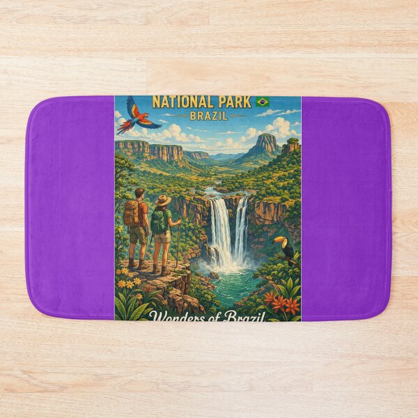 Item preview, Chapada dos Veadeiros National Park – Vintage Travel Poster designed and sold by ElartedeNoel.
