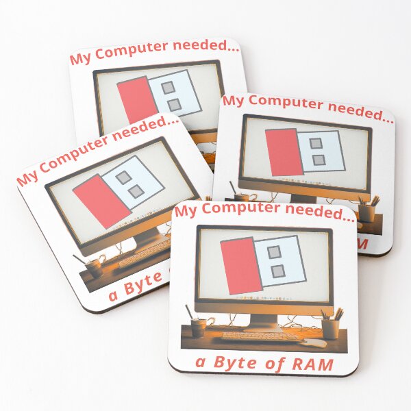Item preview, Computer needs a Byte, a funny computer gift, for the geek and computer lover designed and sold by PiperParrot.